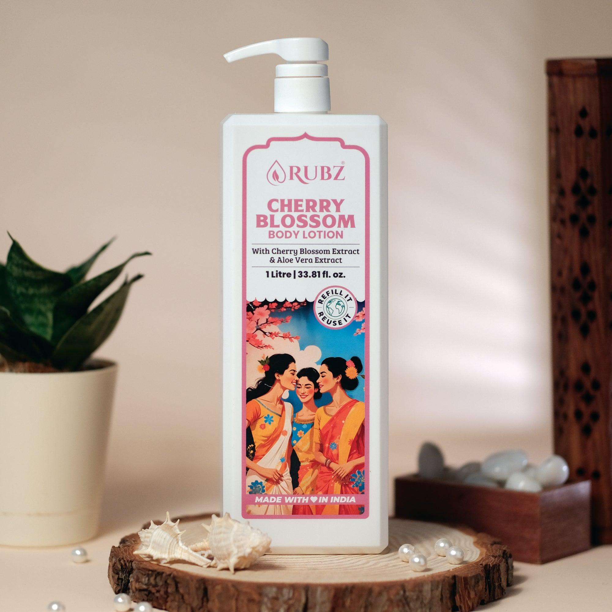 Cherry Blossom bubble bath bathtub