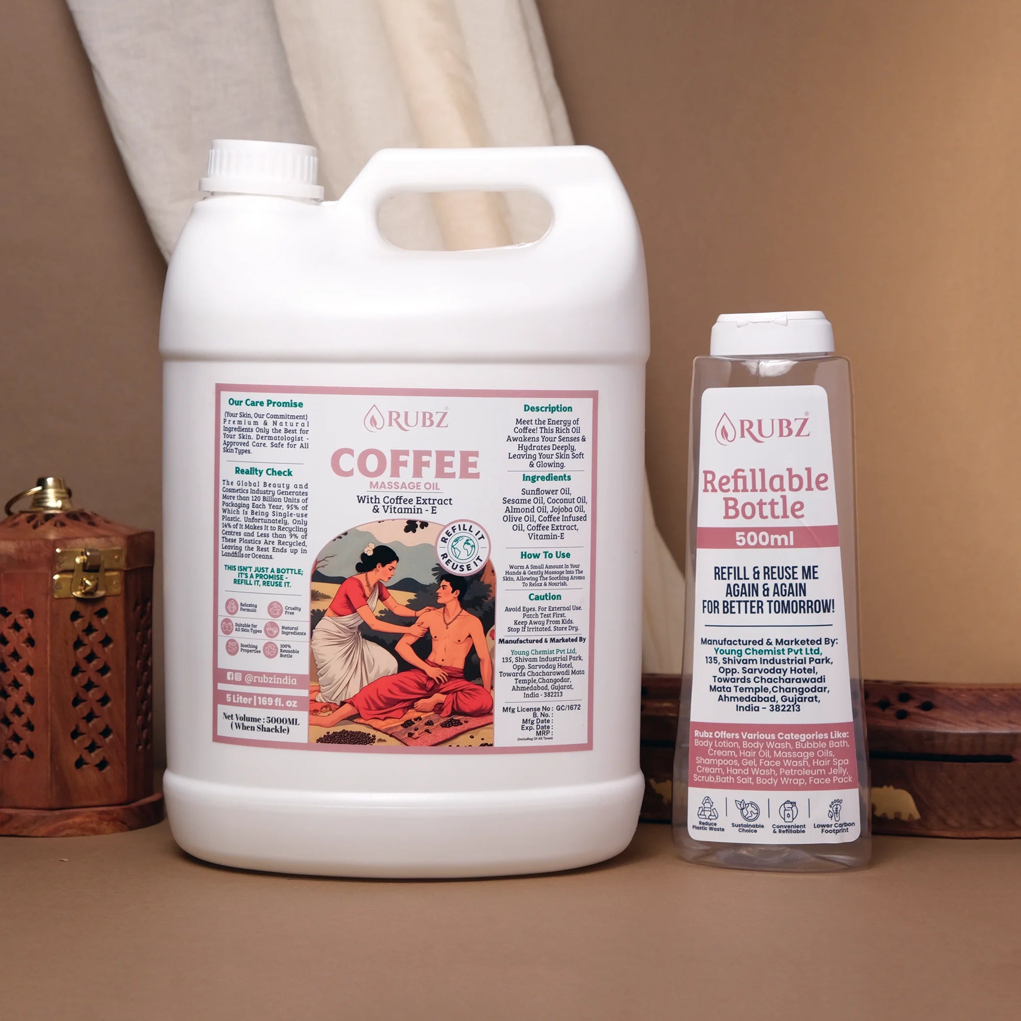 Coffee spa oil
