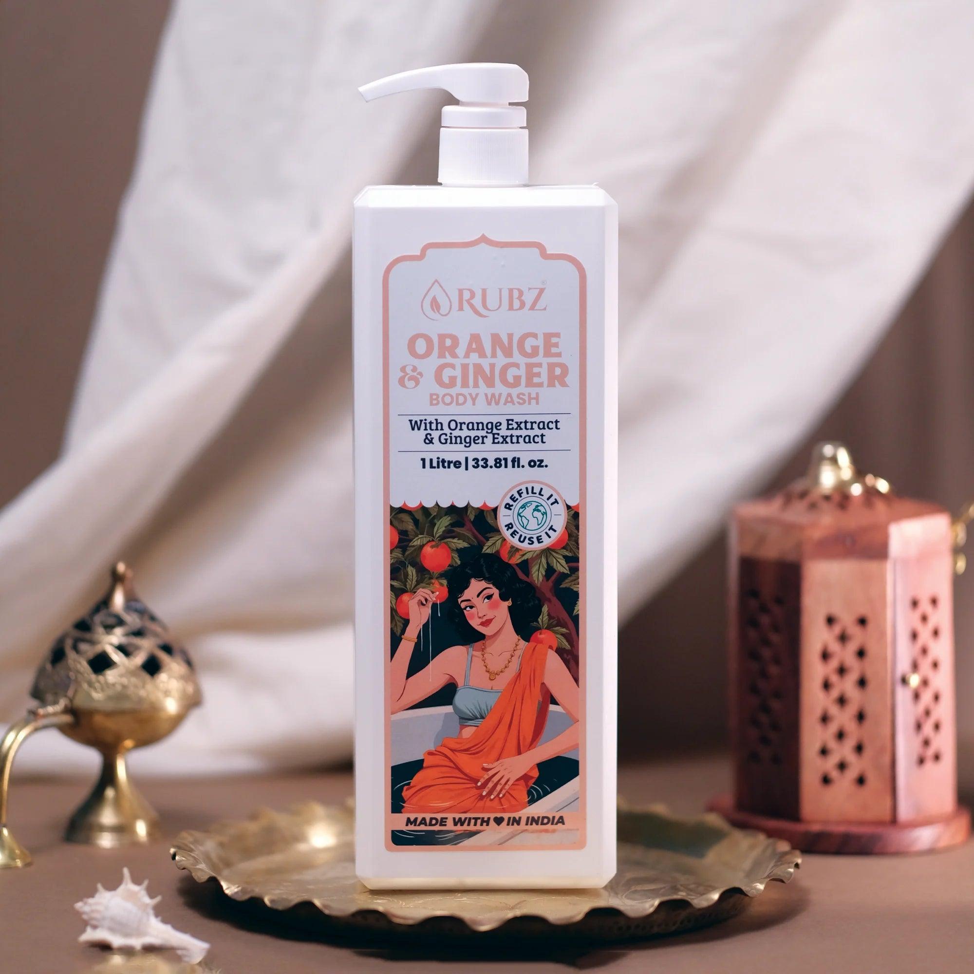Orange & Ginger Body wash - 1 Litre