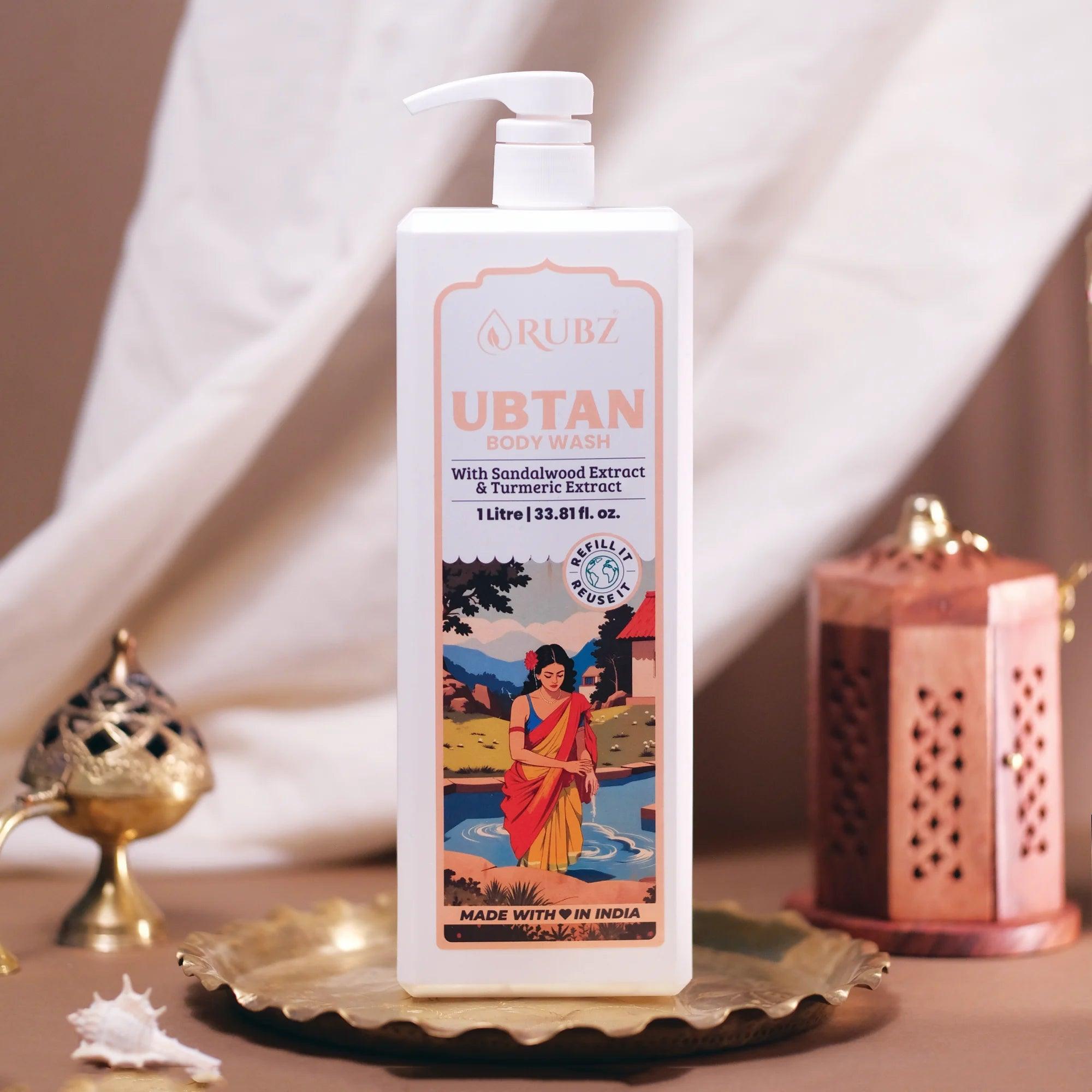 Ubtan body wash for lightening skin