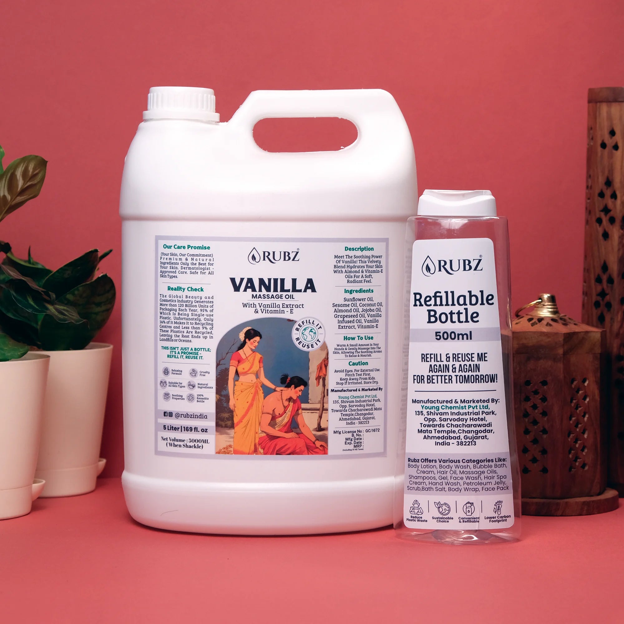 Nourishing vanilla body oil