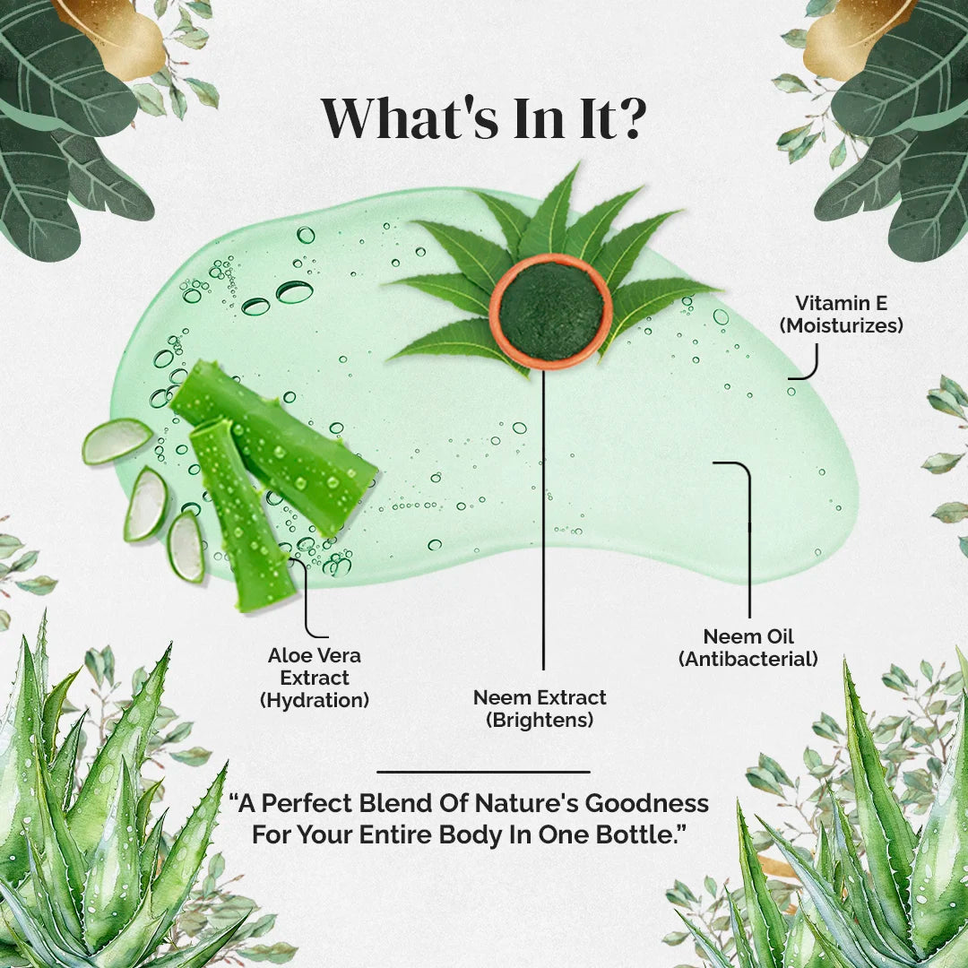 Neem & Aloe Vera Face Wash - 5 Litre | with 500ml Refillable Bottle