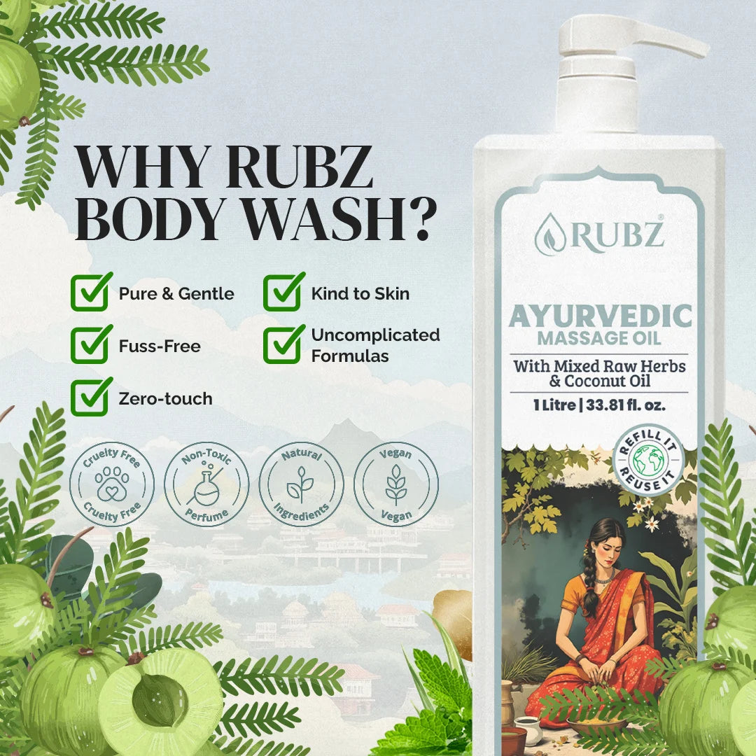 Pure ayurvedic massage oil