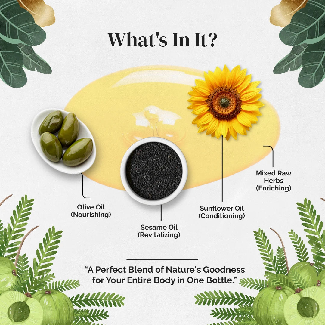 Organic ayurvedic body oil