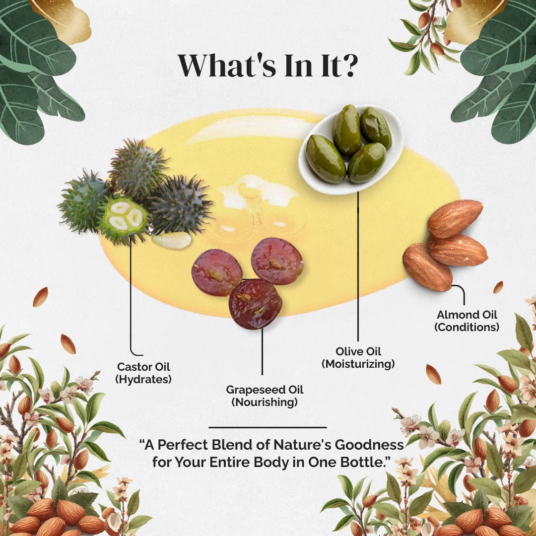 Natural baby massage oil