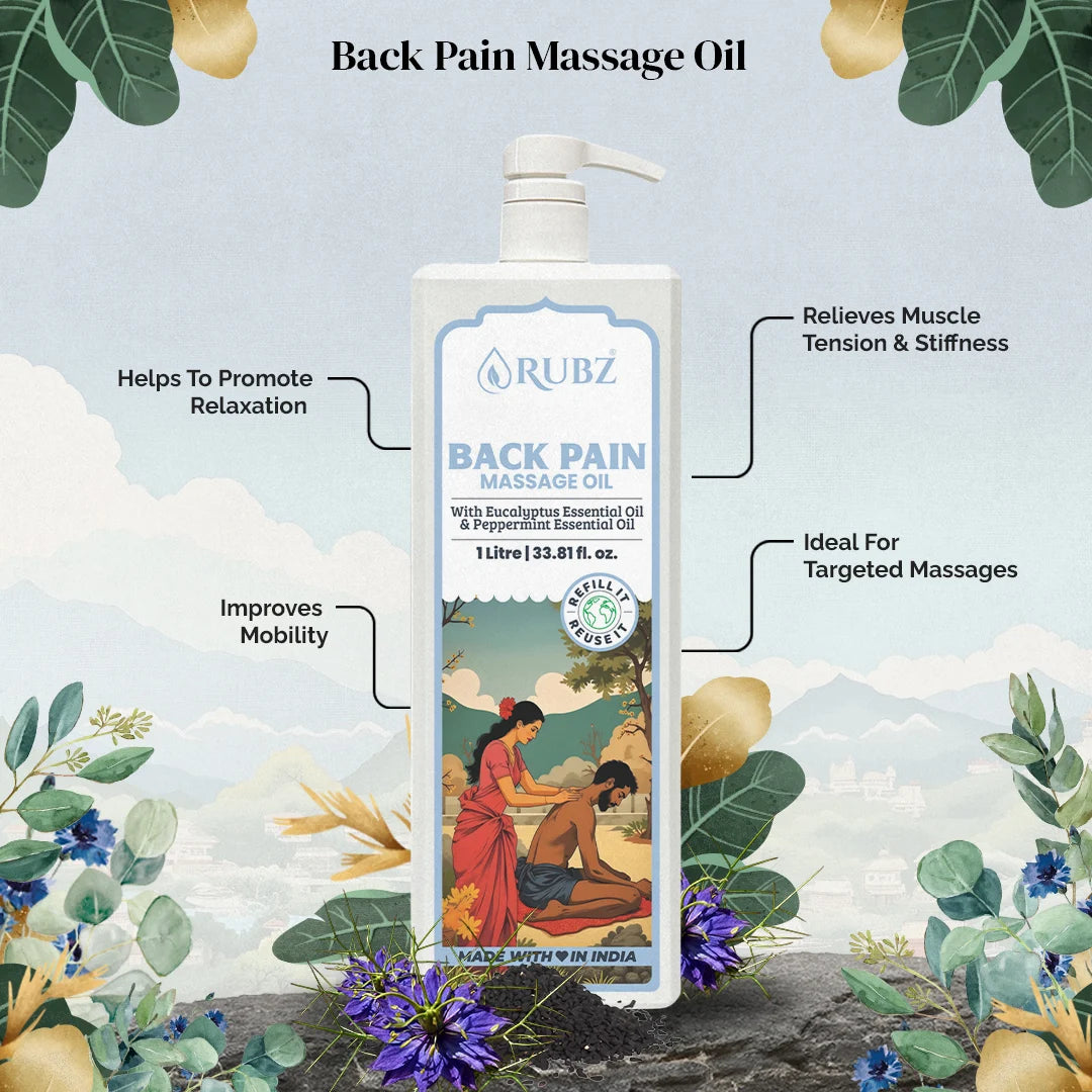 Back pain relief oil for muscles