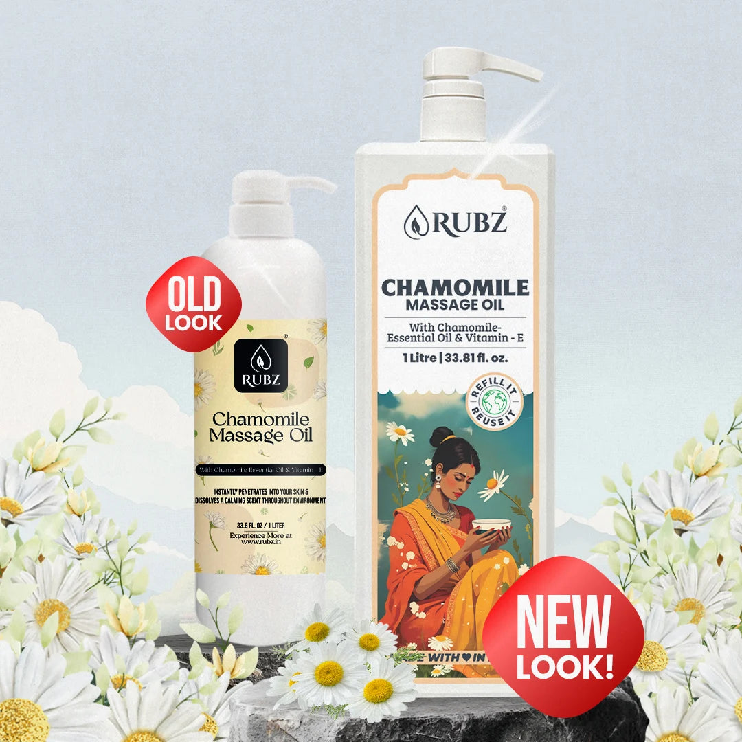 Chamomile essential oil for massage