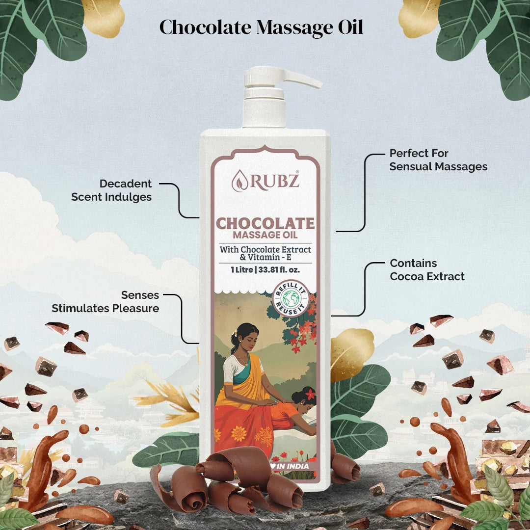 Chocolate scented massage oil