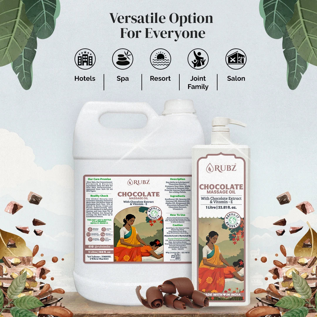 Natural chocolate body oil