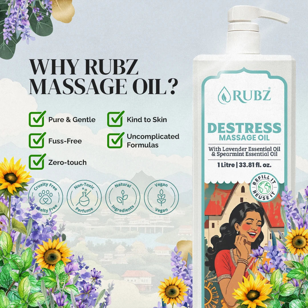 Ayurvedic de-stress massage oil