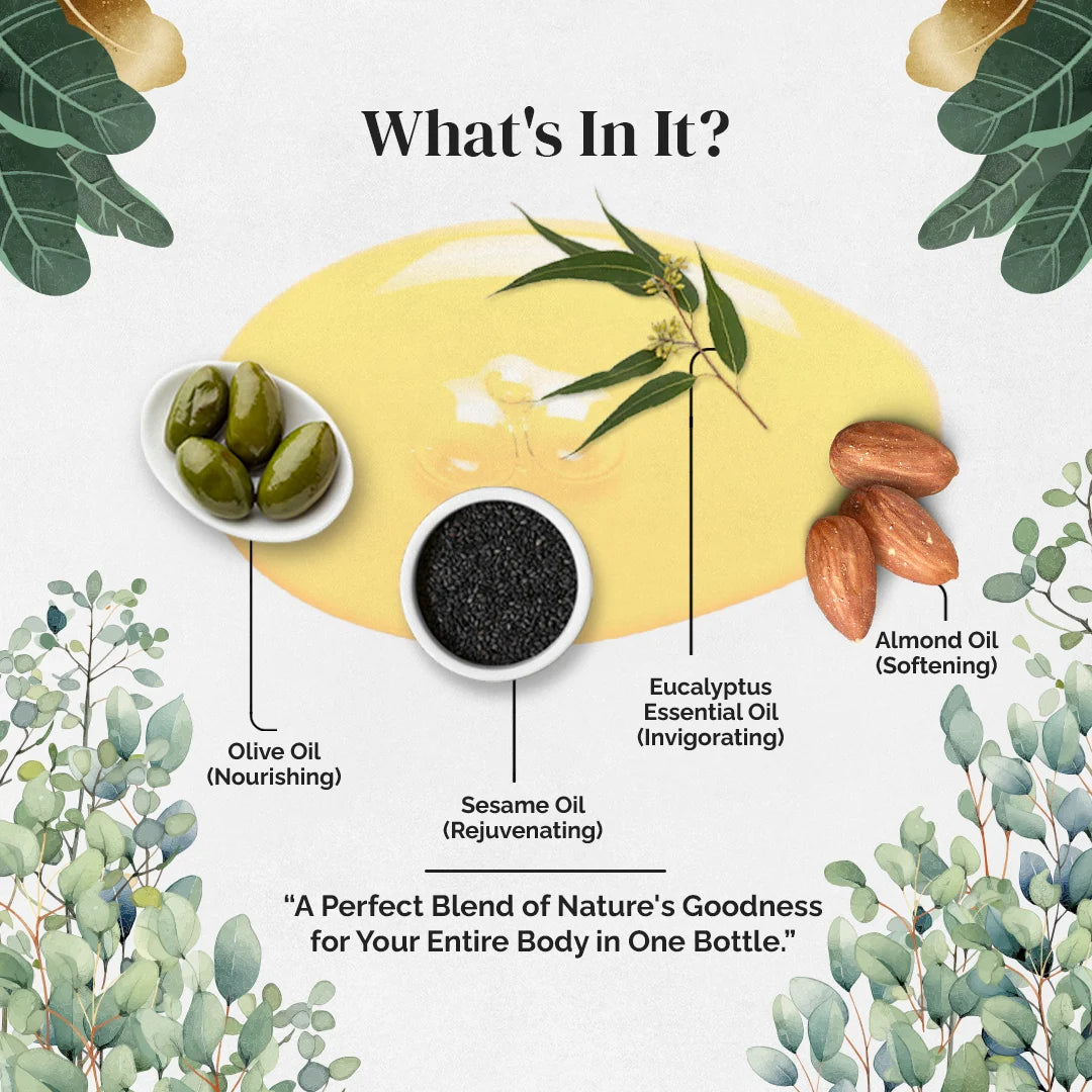 Eucalyptus massage oil for men