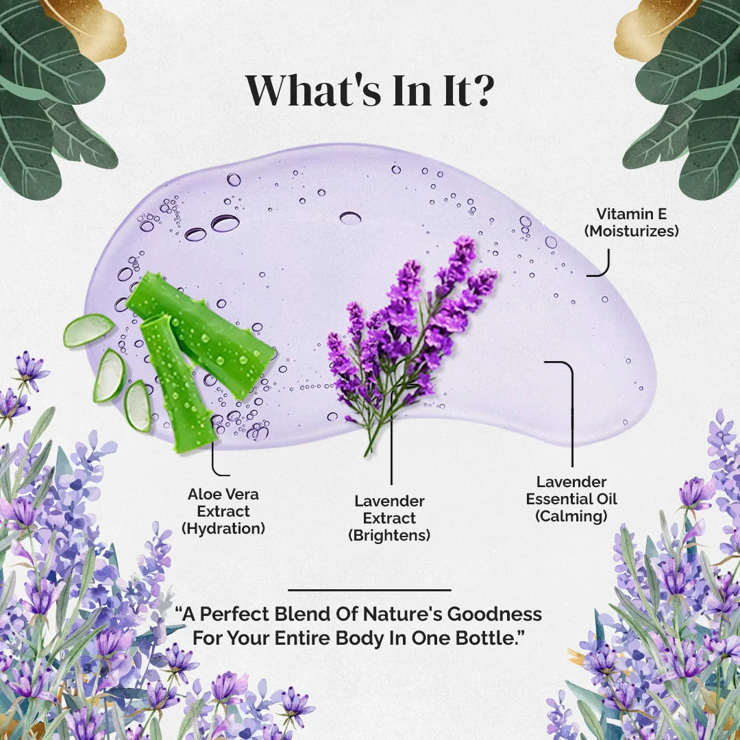 Lavender Face Wash - 5 Litre | with 500ml Refillable Bottle