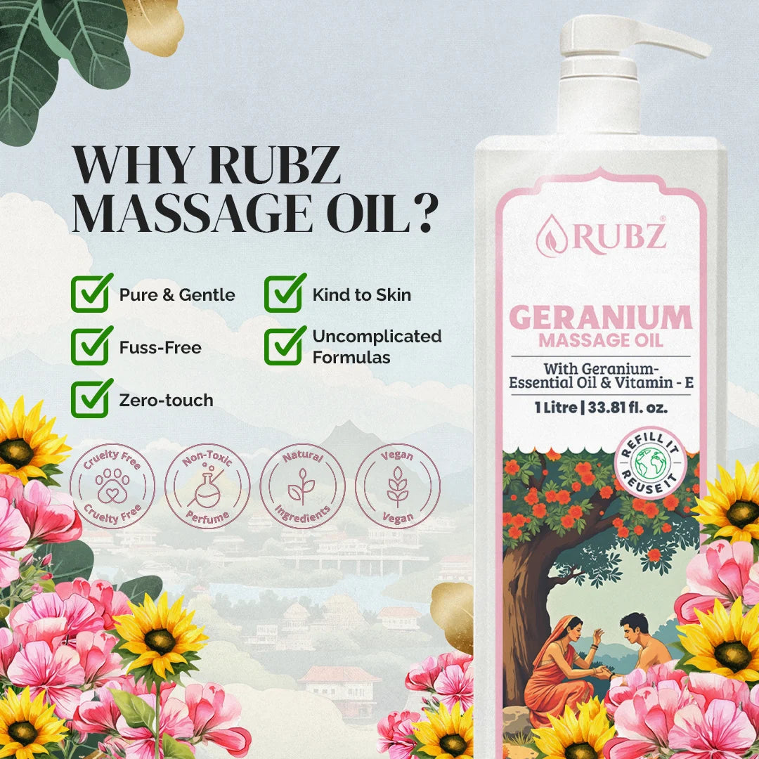 Geranium massage oil for women