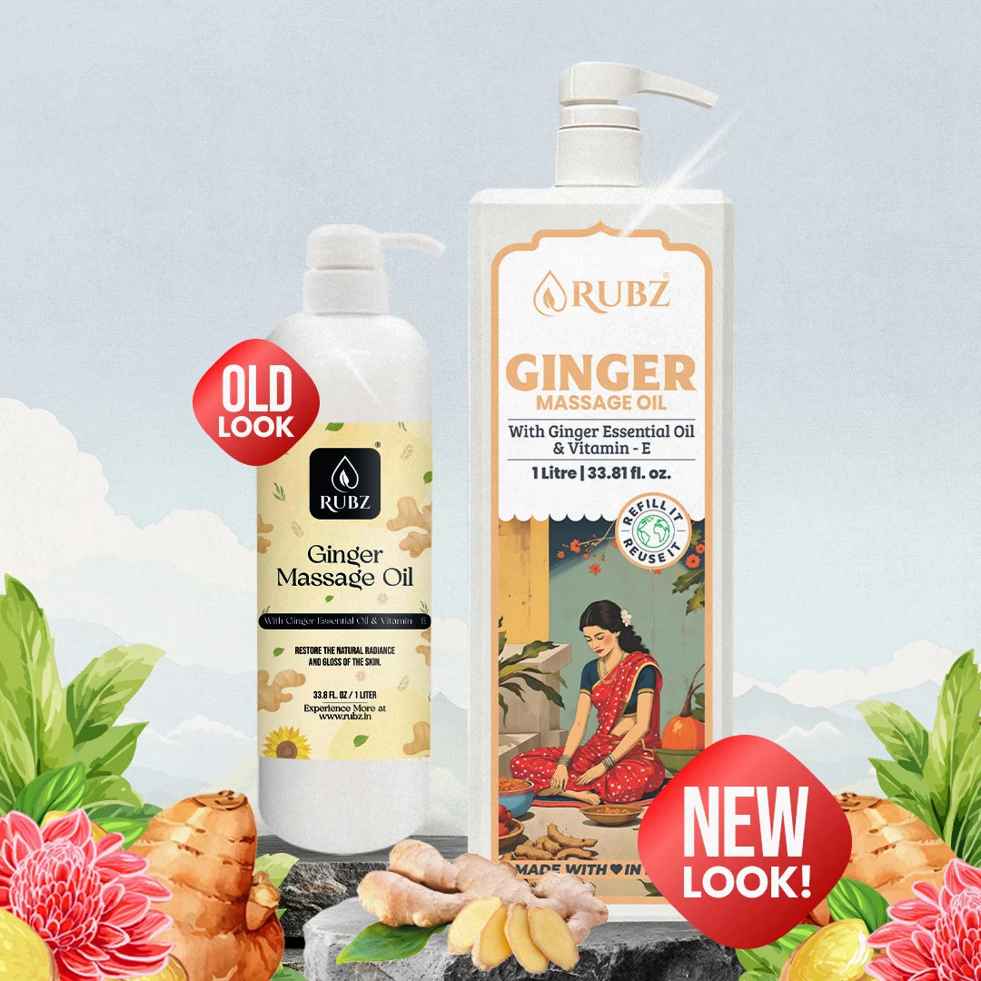 Herbal ginger massage oil