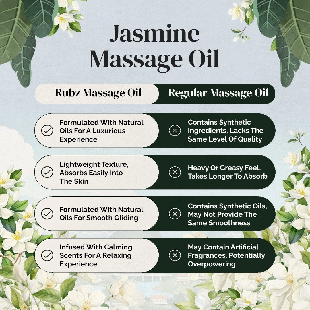Jasmine massage oil for stress relief
