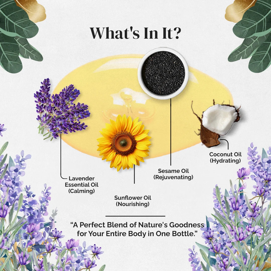 Stress relief lavender oil
