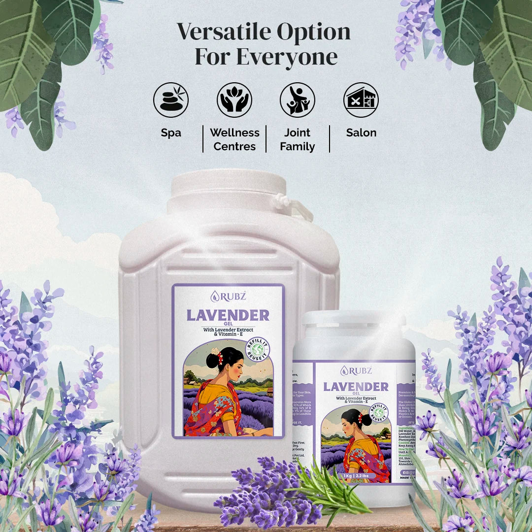 Lavender Gel - 5 Kg | with 200g Refillable Jar