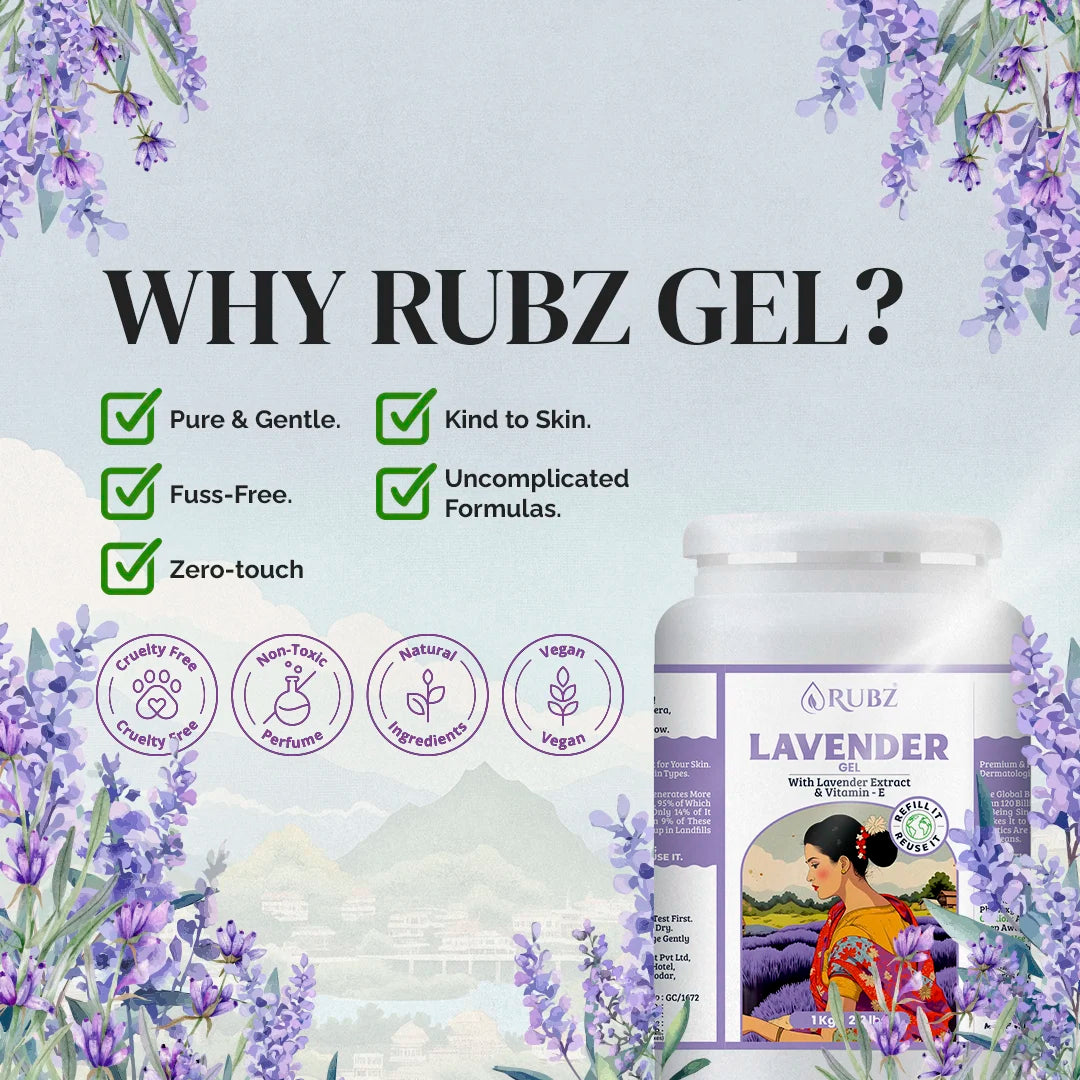 Lavender Gel - 5 Kg | with 200g Refillable Jar