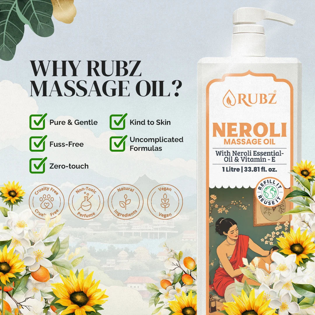 Organic neroli massage oil
