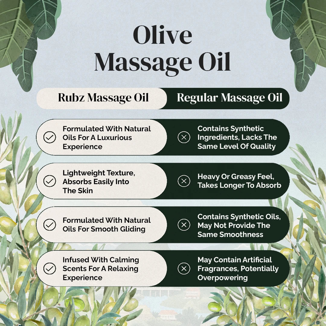 Olive massage oil for men