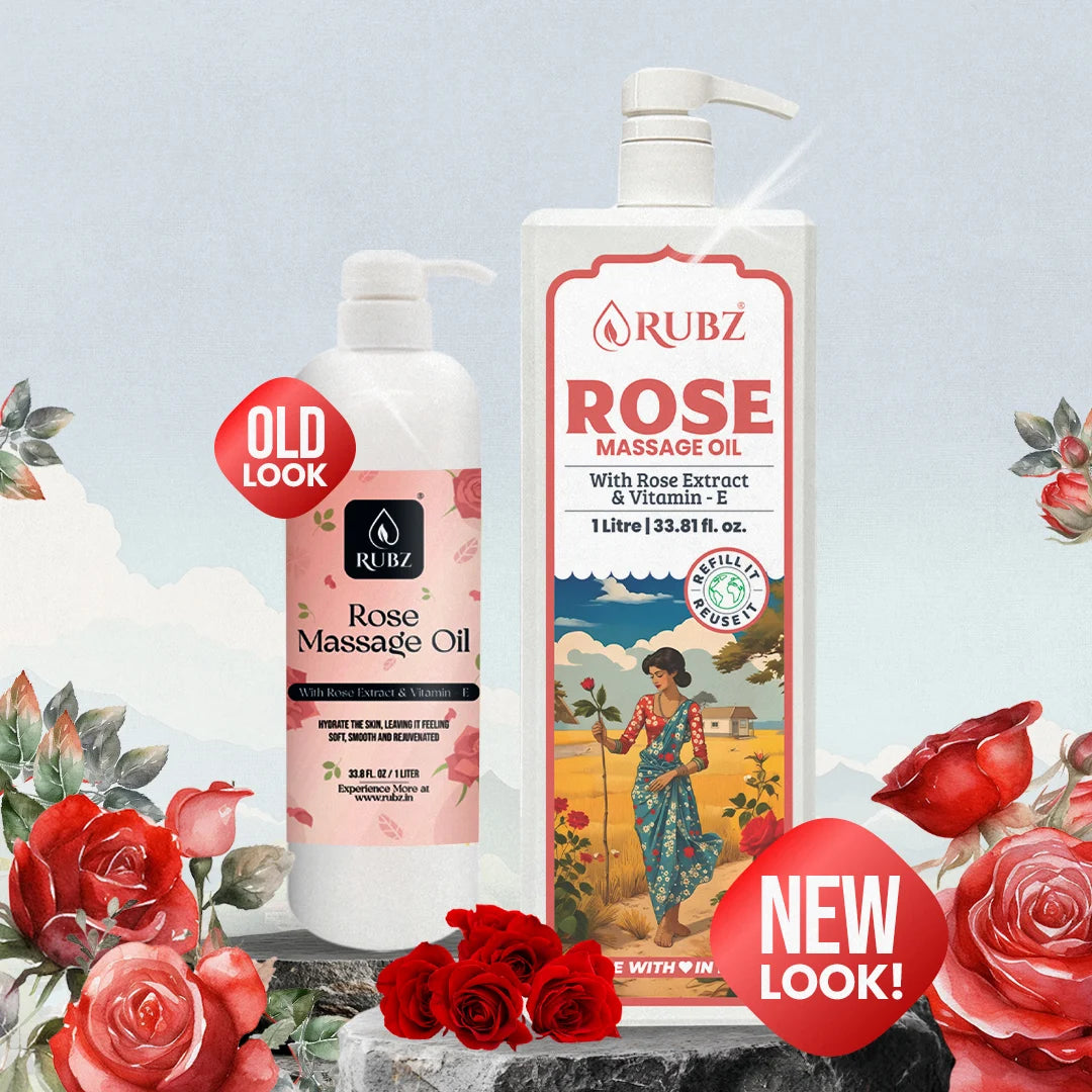 Rose essential oil for massage