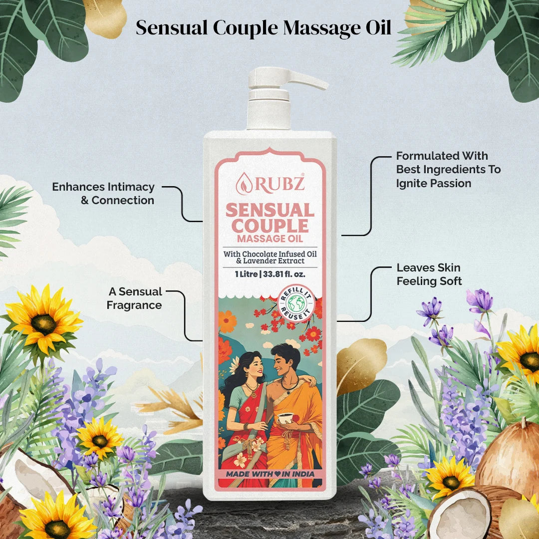 Couple body massage oil