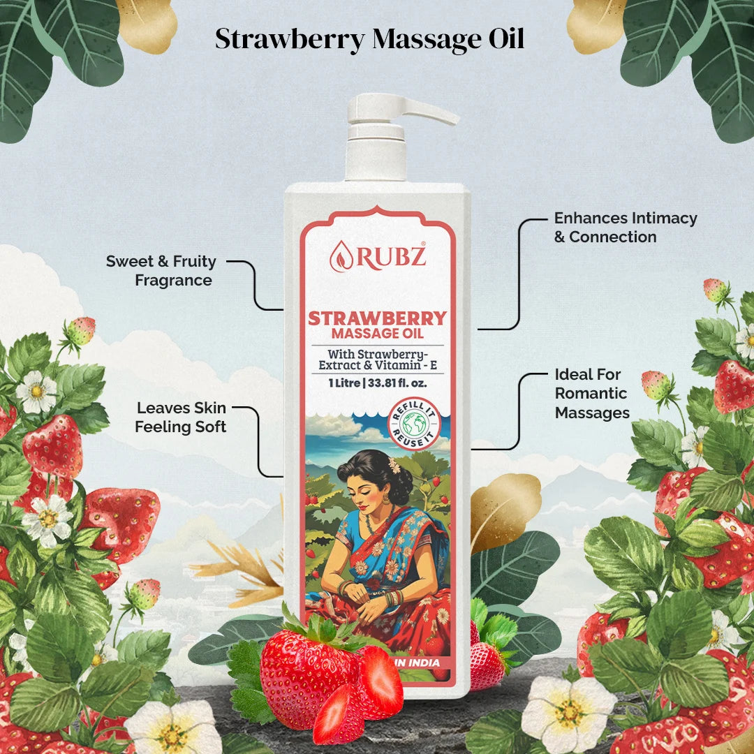 Sweet strawberry massage oil