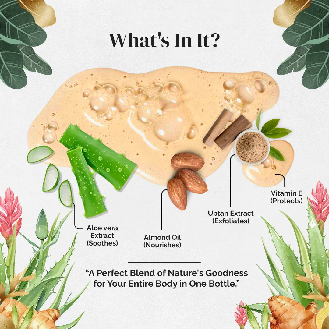 ubtan body wash for skin whitening