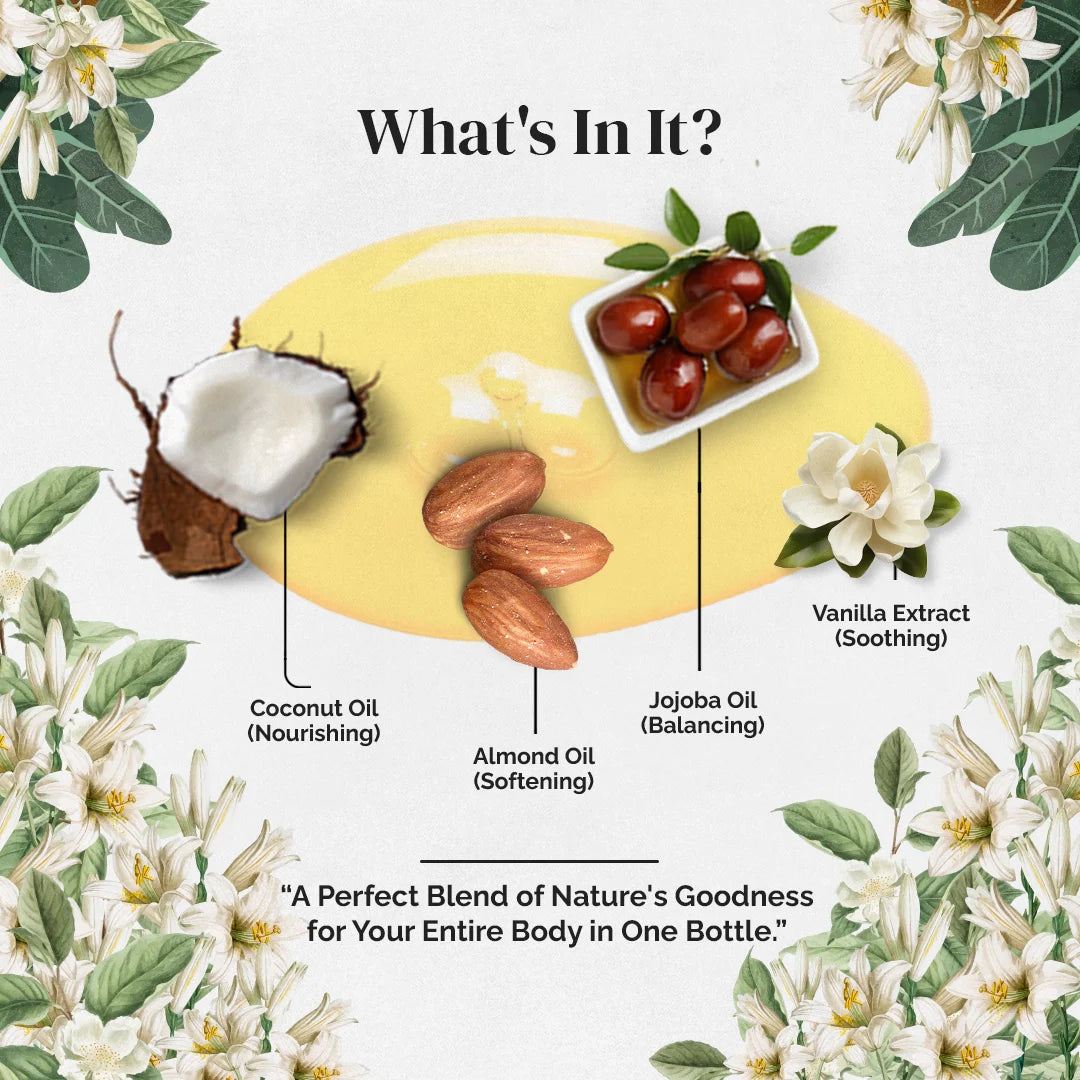 Vanilla massage oil for couples