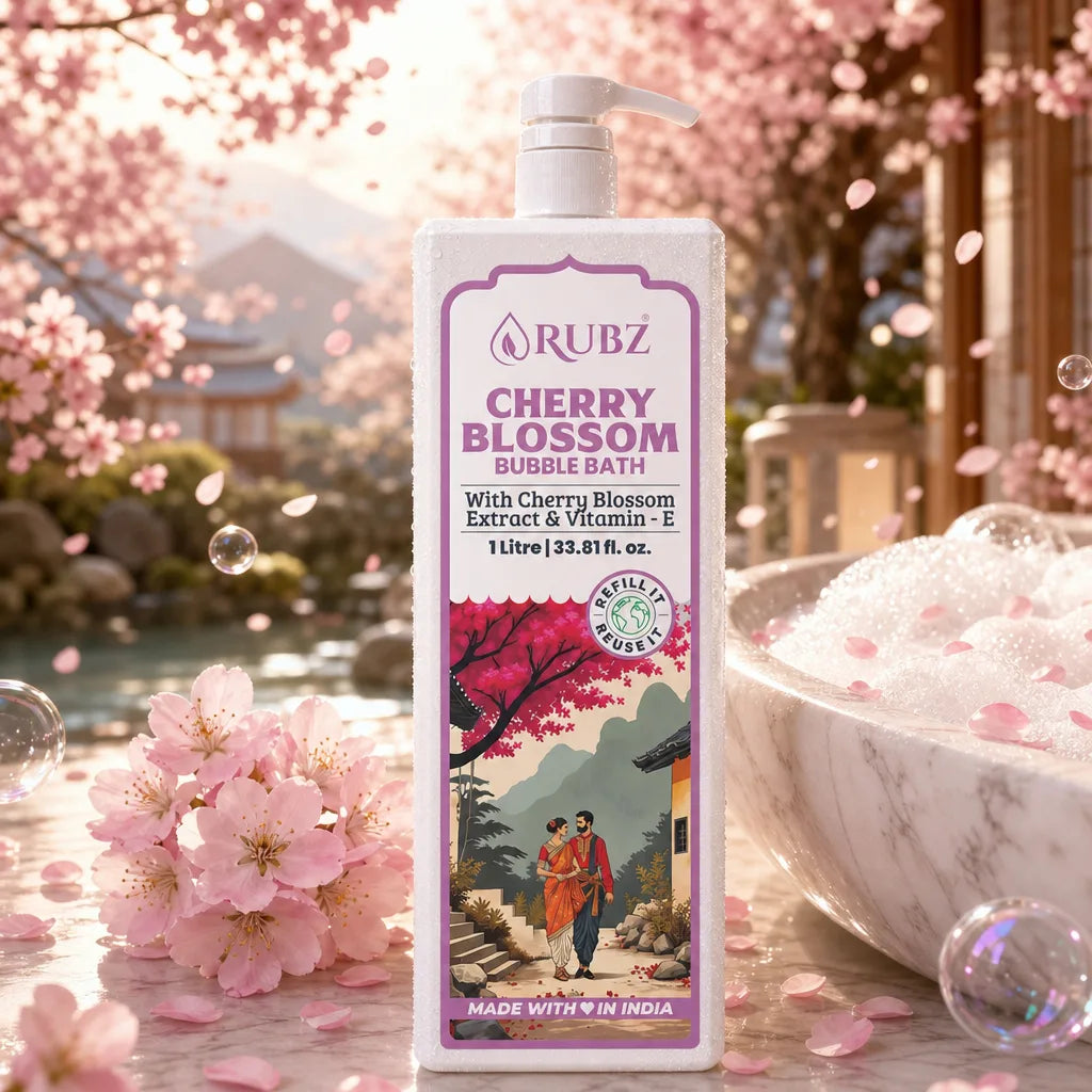 cherry blossom bubble bath for bathtub 