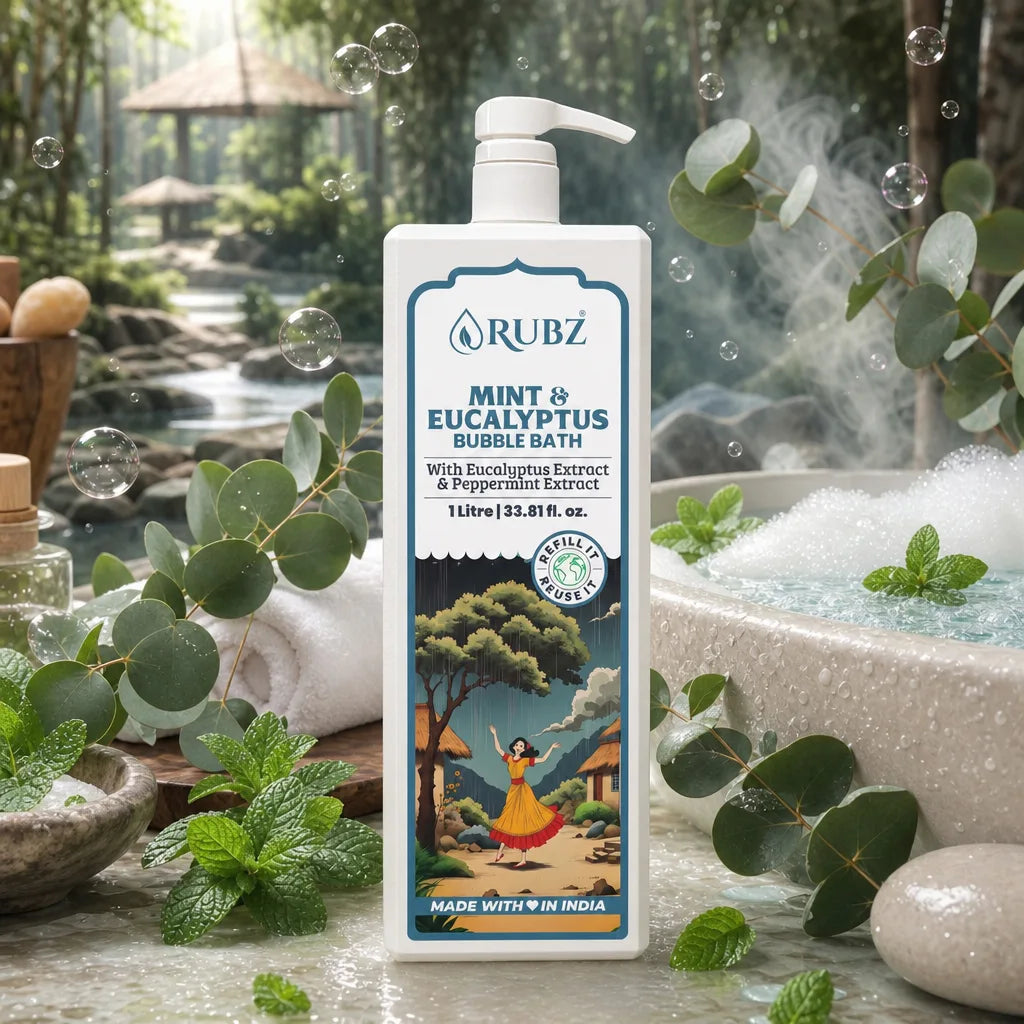 mint & eucalyptus bubble bath for kids 