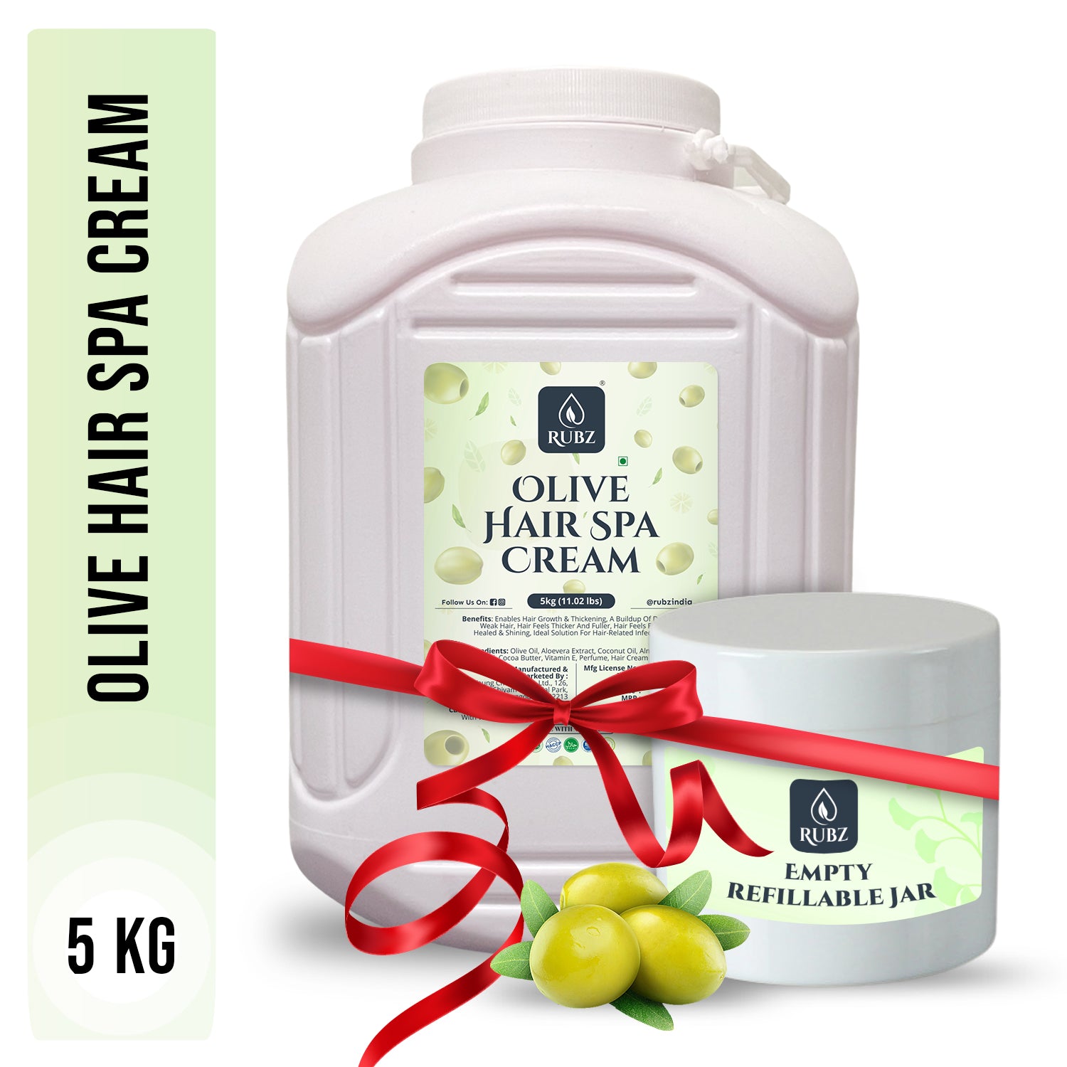 Rubz Olive Hair Spa Cream, With the Goodness of Olive Extract