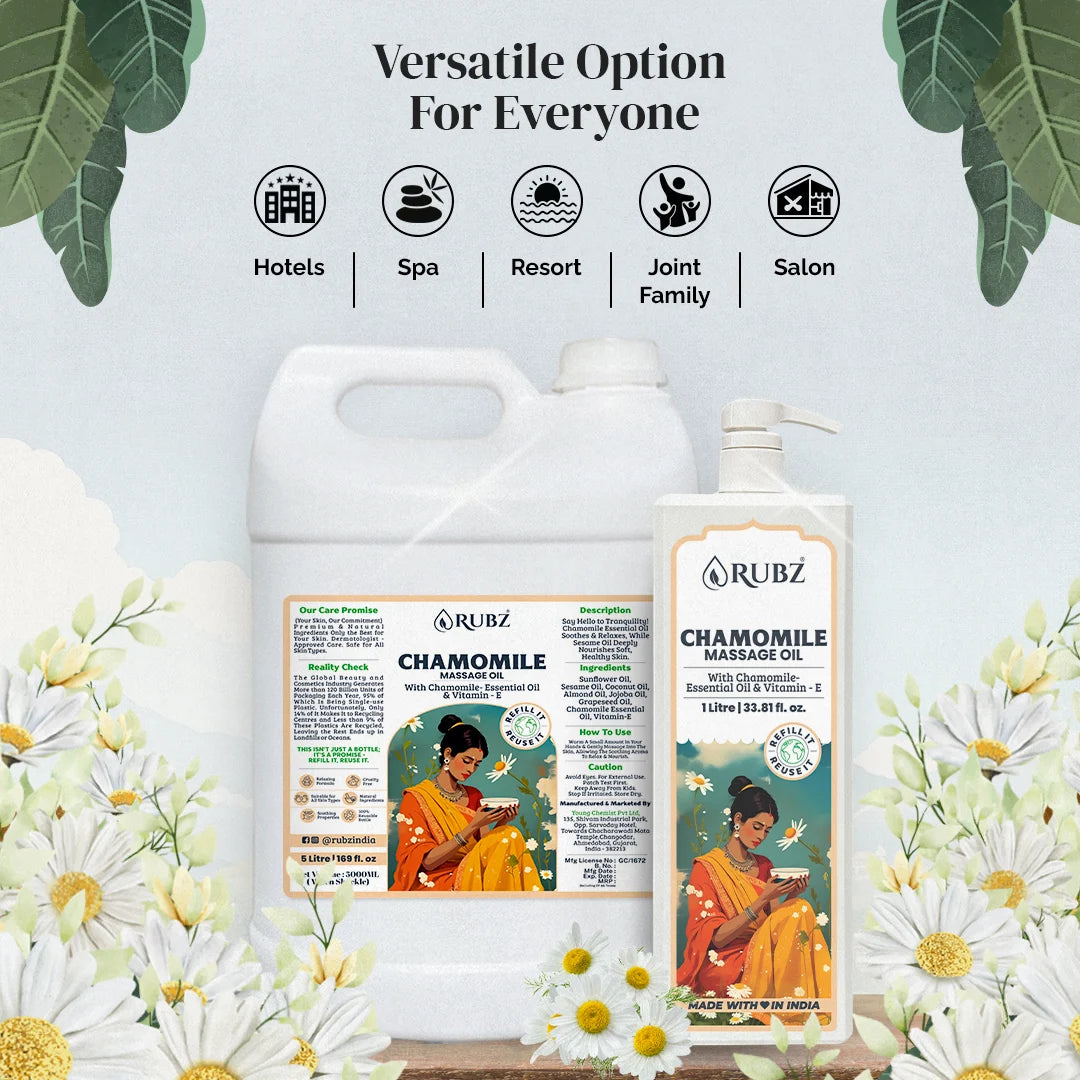 Chamomile Body Massage Oil - 1 Litre