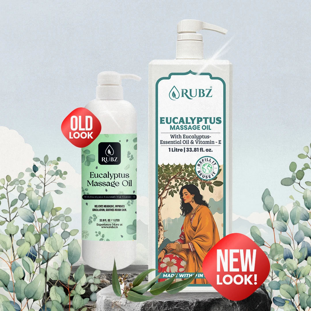 Eucalyptus Body Massage Oil - 5 Litre | with 500ml Refillable Bottle