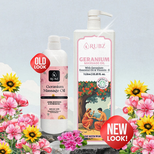 Best Geranium Back Pain Massage Oil with Ayurvedic Blend – Rubz