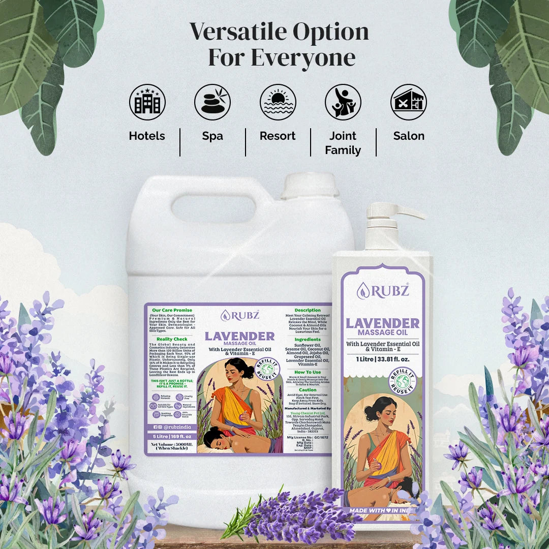 Lavender Body Massage Oil - 1 Litre
