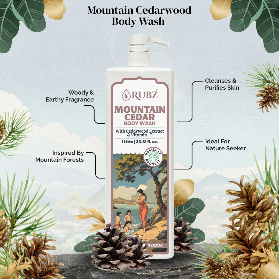 Mountain Cedar Body wash - 1 Litre