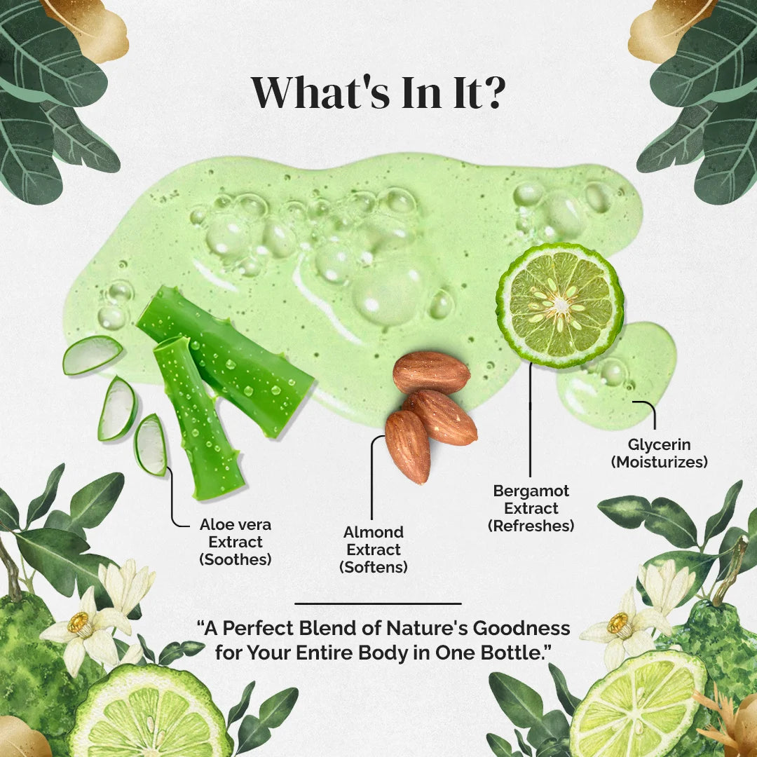 Spicy Bergamot Body Wash - 5 Litre | with 500ml Refillable Bottle